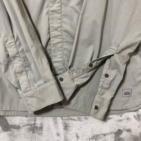 REI Long Sleeve Men Shirt Size XL Outdoors Hiking Adventure Stretch - Picture 4 of 12